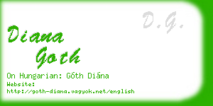 diana goth business card